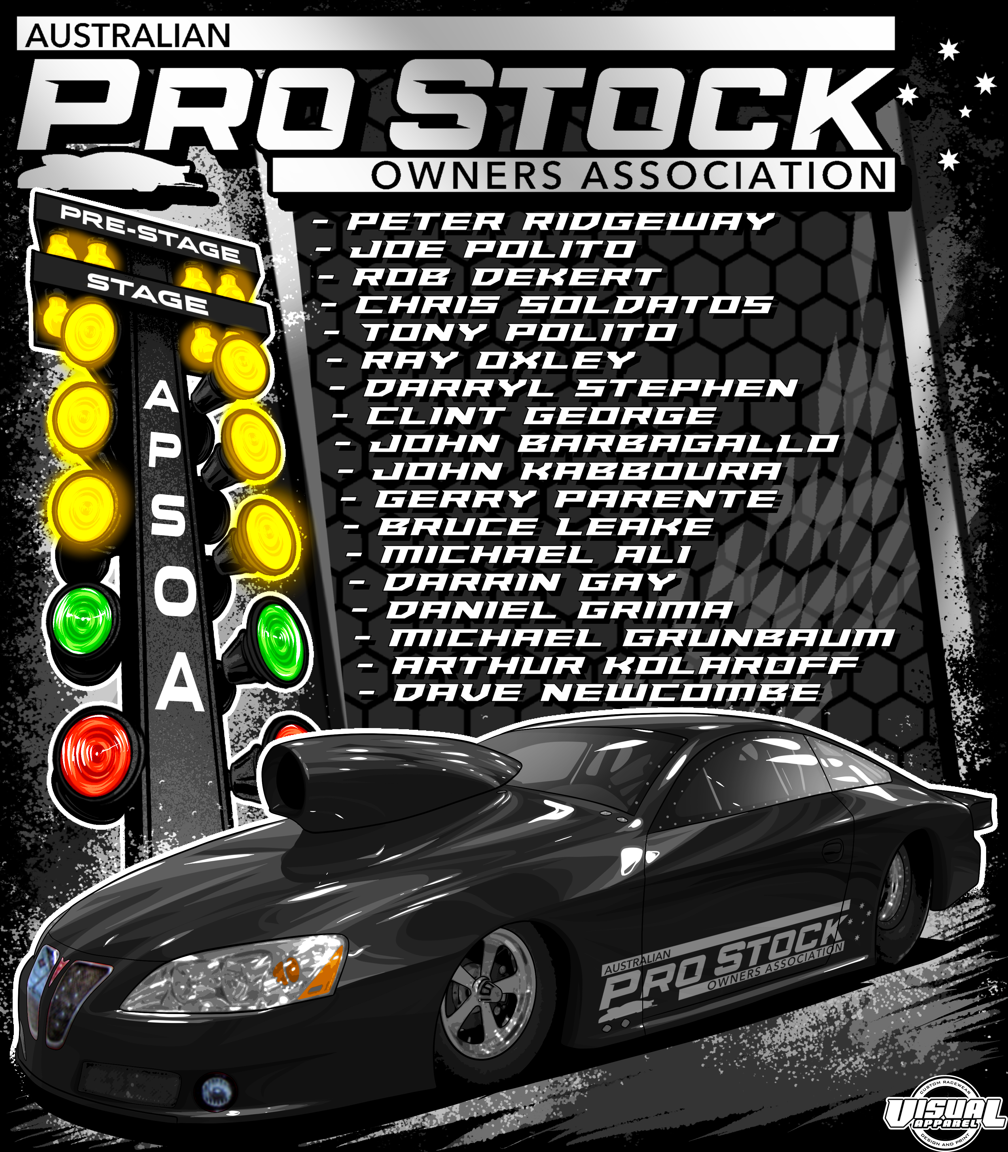 Pro Stock Australia Association Tee