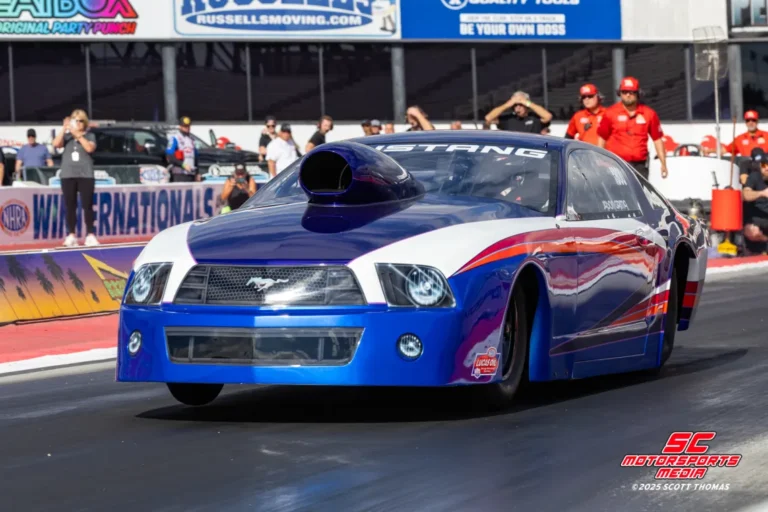 AUSTRALIAN PRO STOCK CHAMPION JASON GRIMA CONQUERS THE NHRA IN N OUT BURGER WORLD FINALS